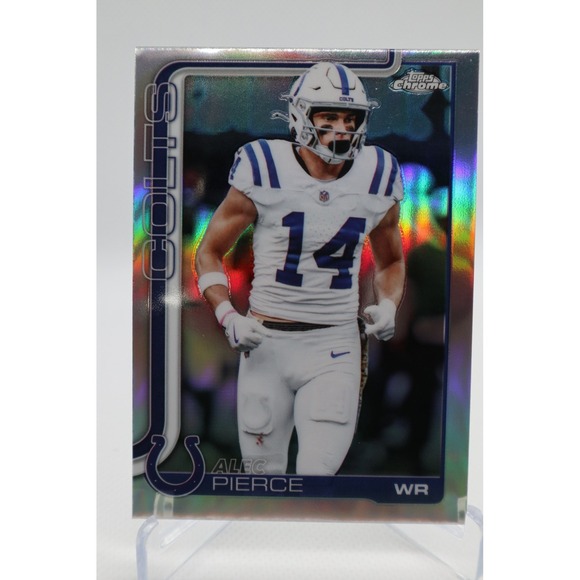 Other - 2025 Topps Chrome Football Refractor #125 Alec Pierce Colts